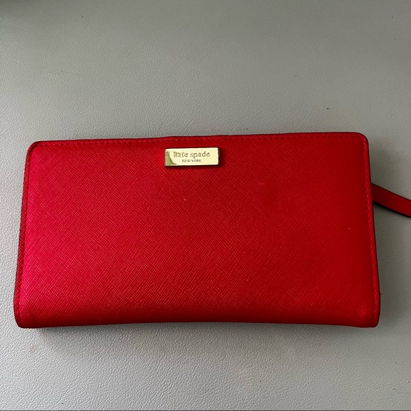 Kate Spade Bifold Red Wallet - Picture 1 of 5